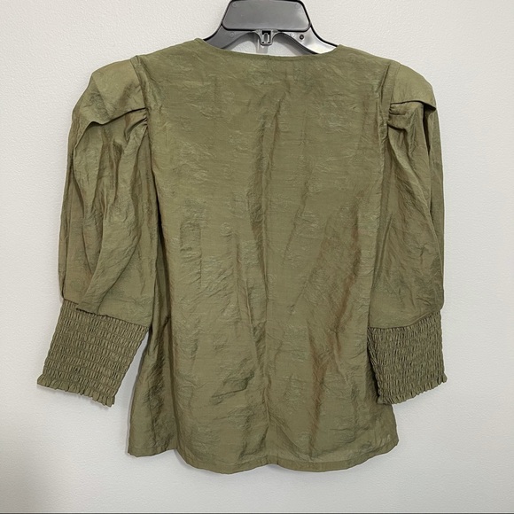 Rebecca Minkoff Geneva Puff Sleeve Blouse - Picture 14 of 16